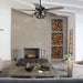 52" Paquette Industrial Downrod Mount Reversible Ceiling Fan with Lighting and Remote Control - Sweatfully