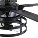 52" Prayag Industrial Downrod Mount Reversible Ceiling Fan with Lighting and Remote Control - Sweatfully