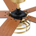 52" Prayag Industrial Downrod Mount Reversible Ceiling Fan with Lighting and Remote Control - Sweatfully