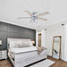 52" Prayag Industrial Downrod Mount Reversible Ceiling Fan with Lighting and Remote Control - Sweatfully