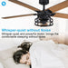52" Prayag Industrial Downrod Mount Reversible Ceiling Fan with Lighting and Remote Control - Sweatfully