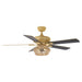 52" Pune Farmhouse Downrod Mount Reversible Ceiling Fan with Lighting and Remote Control - Sweatfully