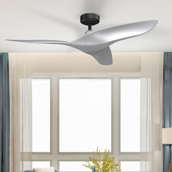 52" Punjab Industrial DC Motor Downrod Mount Reversible Ceiling Fan with Remote Control - Sweatfully