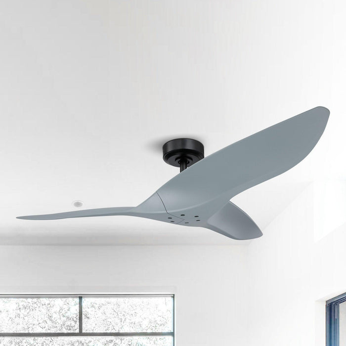 52" Punjab Industrial DC Motor Downrod Mount Reversible Ceiling Fan with Remote Control - Sweatfully