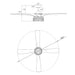 52" Tata Nagar Farmhouse Downrod Mount Reversible Crystal Ceiling Fan with Lighting and Remote Control - Sweatfully