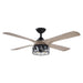 52" Tata Nagar Farmhouse Downrod Mount Reversible Crystal Ceiling Fan with Lighting and Remote Control - Sweatfully