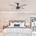 52" Tata Nagar Farmhouse Downrod Mount Reversible Crystal Ceiling Fan with Lighting and Remote Control - Sweatfully