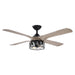 52" Tata Nagar Farmhouse Downrod Mount Reversible Crystal Ceiling Fan with Lighting and Remote Control - Sweatfully