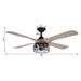 52" Tata Nagar Farmhouse Downrod Mount Reversible Crystal Ceiling Fan with Lighting and Remote Control - Sweatfully