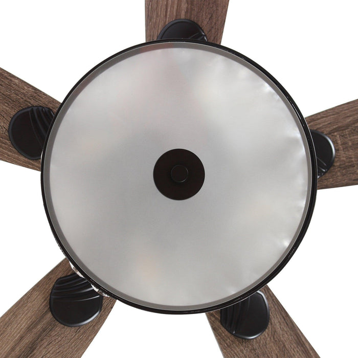 52" Tibuh Modern Downrod Mount Reversible Crystal Ceiling Fan with Lighting and Remote Control - Sweatfully