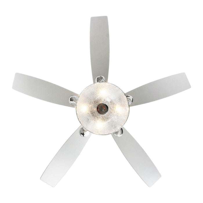 52" Tibuh Modern Downrod Mount Reversible Crystal Ceiling Fan with Lighting and Remote Control - Sweatfully