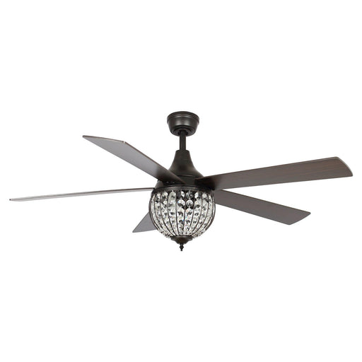 52" Varanasi Traditional Downrod Mount Ceiling Fan with Lighting and Remote Control - Sweatfully