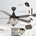 52" Varanasi Traditional Downrod Mount Ceiling Fan with Lighting and Remote Control - Sweatfully