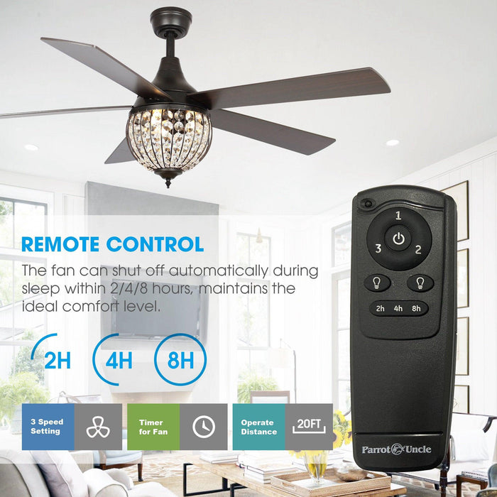 52" Varanasi Traditional Downrod Mount Ceiling Fan with Lighting and Remote Control - Sweatfully