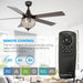 52" Varanasi Traditional Downrod Mount Ceiling Fan with Lighting and Remote Control - Sweatfully