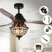 52" Vicky Farmhouse DC Motor Downrod Mount Reversible Ceiling Fan with Lighting and Remote Control - Sweatfully