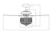 52" Wethington Modern Downrod Mount Reversible Crystal Ceiling Fan with Lighting and Remote Control - Sweatfully
