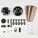 52" Wilburton Industrial Downrod Mount Reversible Ceiling Fan with Lighting and Remote Control - Sweatfully