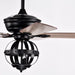 52" Wilburton Industrial Downrod Mount Reversible Ceiling Fan with Lighting and Remote Control - Sweatfully