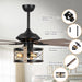 52" Wisner Industrial Downrod Mount Reversible Ceiling Fan with Lighting and Remote Control - Sweatfully
