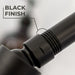 8 in. Stainless Steel Shower Head Extension Arm with Flange (Black Finish) - Sweatfully