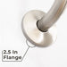 8 in. Stainless Steel Shower Head Extension Arm with Flange (Brushed Nickel Finish) - Sweatfully
