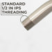 8 in. Stainless Steel Shower Head Extension Arm with Flange (Brushed Nickel Finish) - Sweatfully