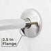 8 in. Stainless Steel Shower Head Extension Arm with Flange (Chrome Finish) - Sweatfully