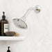 8 in. Stainless Steel Shower Head Extension Arm with Flange (Chrome Finish) - Sweatfully
