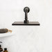 12 in. L-Shaped Shower Head Extension Arm (Black Finish) - Sweatfully