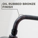 12 in. L-Shaped Shower Head Extension Arm (Oil-Rubbed Bronze Finish) - Sweatfully