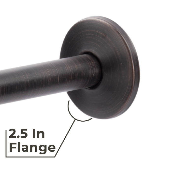 12 in. L-Shaped Shower Head Extension Arm (Oil-Rubbed Bronze Finish) - Sweatfully