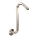 10.5 in. S-Shaped Stainless Steel Shower Head Extension Arm (Brushed Nickel Finish) - Sweatfully