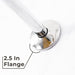 16 in. High-Arc Hook Shower Head Extension Arm (Chrome Finish) - Sweatfully