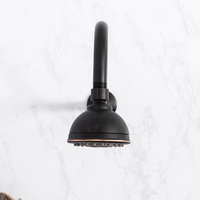 16 in. High-Arc Hook Shower Head Extension Arm (Oil-Rubbed Bronze Finish) - Sweatfully