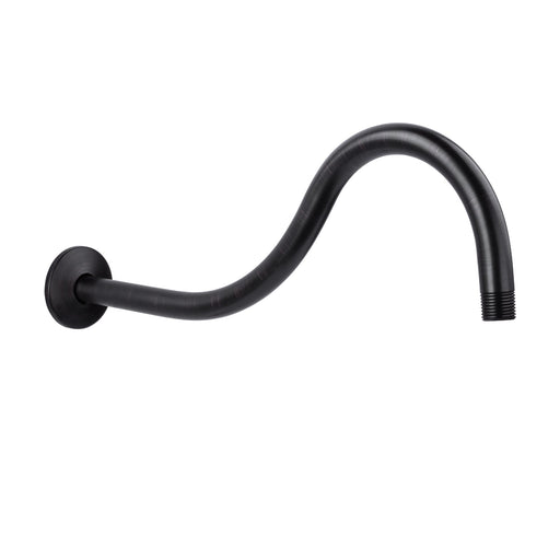 16 in. High-Arc Hook Shower Head Extension Arm (Oil-Rubbed Bronze Finish) - Sweatfully
