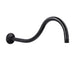 16 in. High-Arc Hook Shower Head Extension Arm (Oil-Rubbed Bronze Finish) - Sweatfully