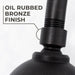 16 in. High-Arc Hook Shower Head Extension Arm (Oil-Rubbed Bronze Finish) - Sweatfully