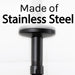 3 in. Shower Arm for Ceiling-Mounted Rainfall Showerhead (Black Finish) - Sweatfully