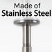 3 in. Shower Arm for Ceiling-Mounted Rainfall Showerhead (Brushed Nickel Finish) - Sweatfully