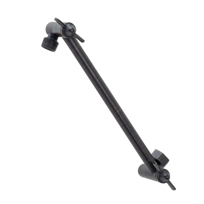10 in. Solid Brass Shower Head Extension Arm (Oil-Rubbed Bronze Finish) - Sweatfully