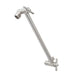 10 in. Solid Brass Shower Head Extension Arm (Stainless Steel Finish) - Sweatfully