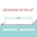 10 in. Solid Brass Shower Head Extension Arm (Chrome Finish) - Sweatfully