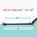 10 in. Solid Brass Shower Head Extension Arm (Oil-Rubbed Bronze Finish) - Sweatfully