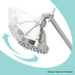 10 in. Solid Brass Shower Head Extension Arm (Stainless Steel Finish) - Sweatfully
