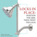 10 in. Solid Brass Shower Head Extension Arm (Stainless Steel Finish) - Sweatfully