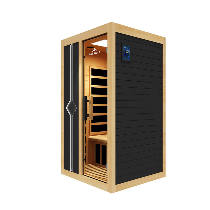 Peak Saunas Olympus 2-Person Indoor FAR Infrared Sauna with Smart WiFi App Control - Sweatfully