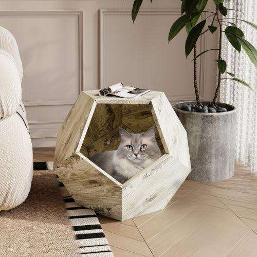 25.98'' Modern Pet Furniture Cat Carrier, Sofa Side Table, Planter MDF Multifunctional Furniture, Burmese Sumac - Sweatfully