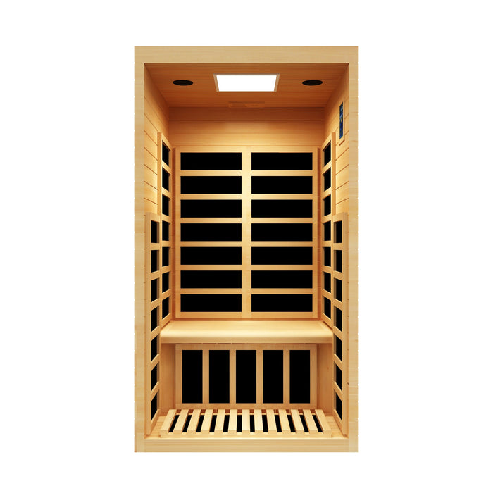 Peak Saunas Olympus 2-Person Indoor FAR Infrared Sauna with Smart WiFi App Control - Sweatfully