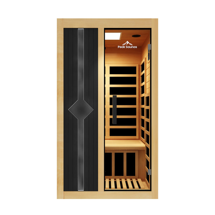 Peak Saunas Olympus 2-Person Indoor FAR Infrared Sauna with Smart WiFi App Control - Sweatfully